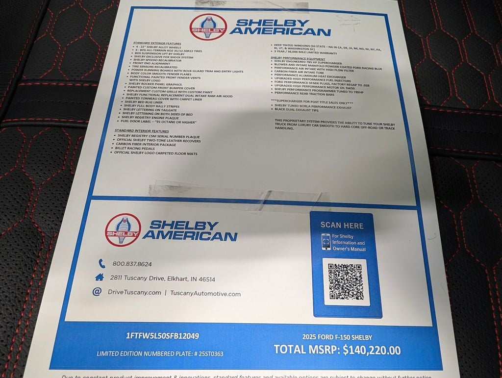 2025 Ford F-150 Shelby F150 Off Road