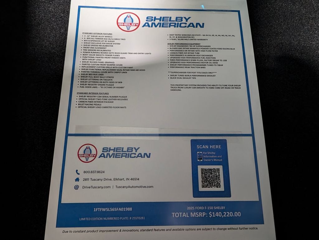 2025 Ford F-150 Shelby F150 Off Road