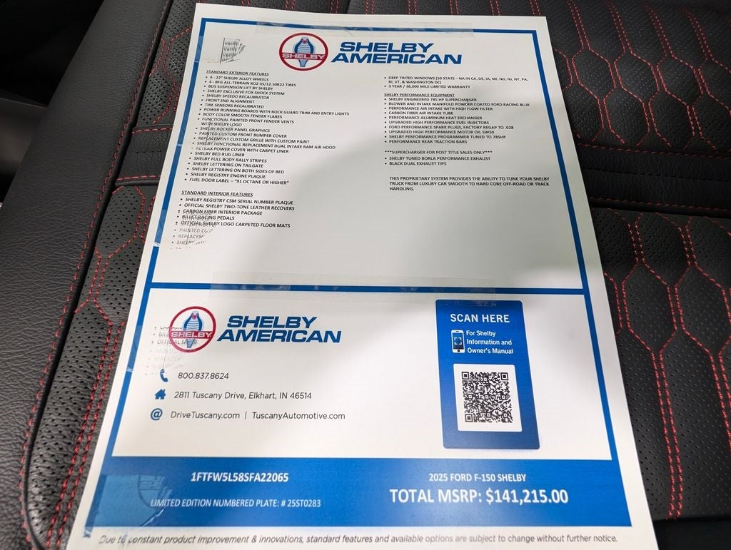 2025 Ford F-150 Shelby F150 Off Road