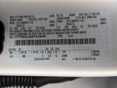 2025 Ford F-150 Lariat