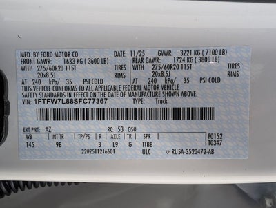 2025 Ford F-150 Platinum