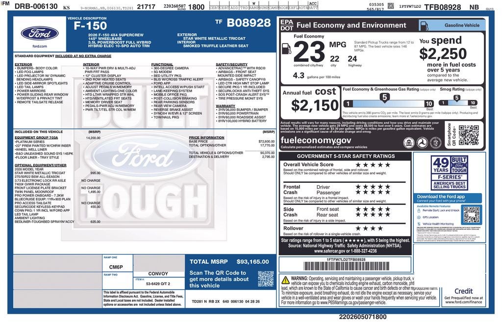 2026 Ford F-150 Platinum