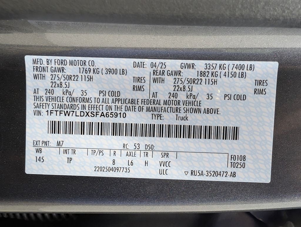 2025 Ford F-150 Platinum 703A