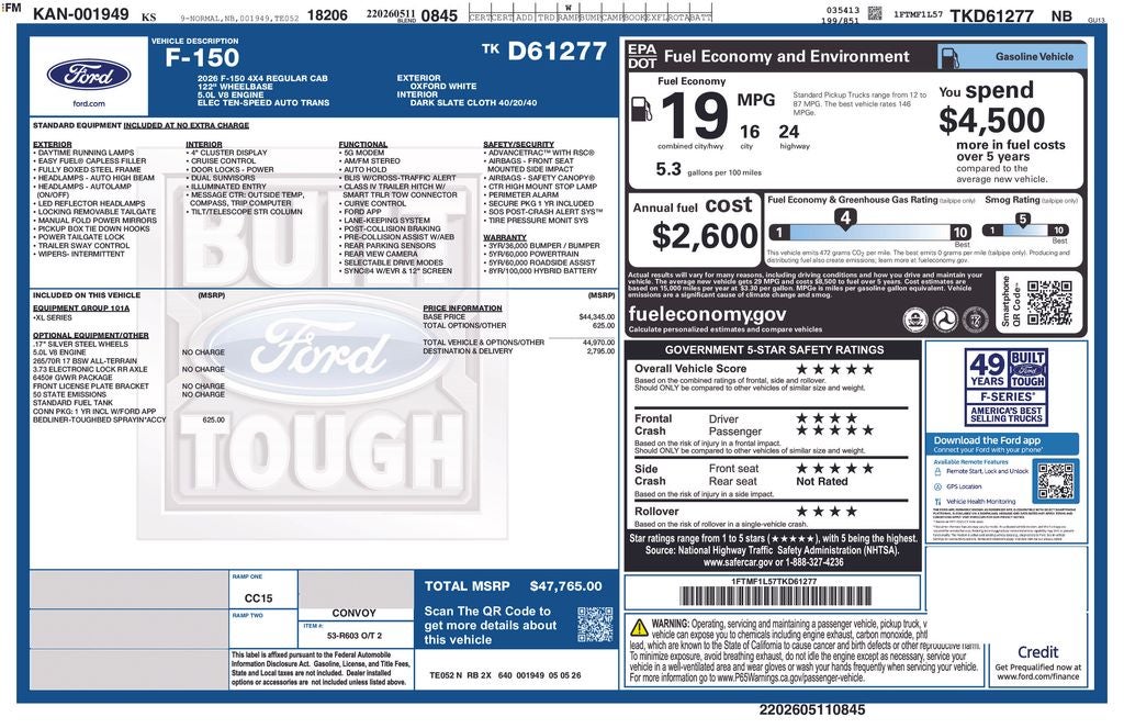 2026 Ford F-150 XL Mhford Whipple Supercharger Racing Package