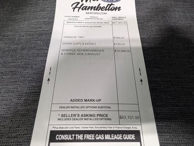 2026 Ford F-150 Mhford Whipple Supercharger Racing Package