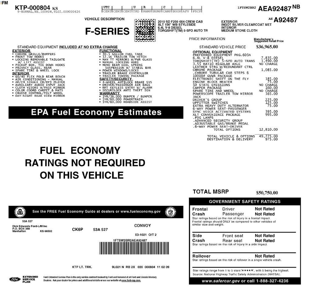 2010 Ford F-250SD XLT