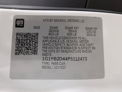 2023 Chevrolet Corvette Stingray 2LT