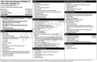 2021 Chevrolet Silverado 3500HD LTZ