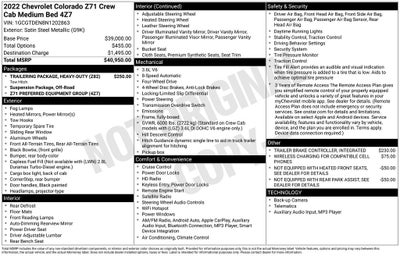 2022 Chevrolet Colorado Z71