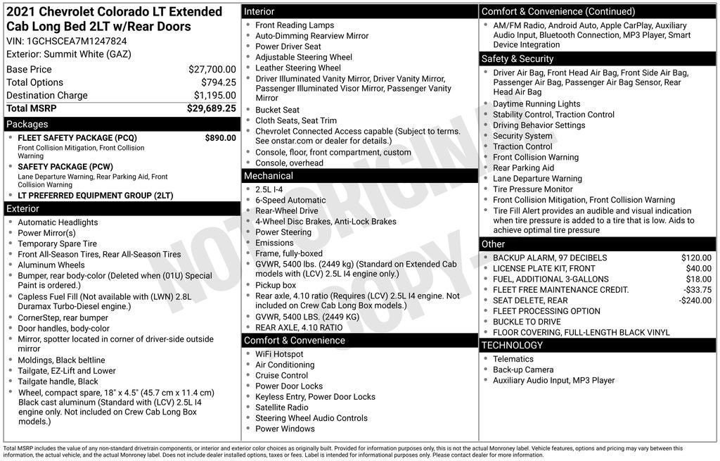 2021 Chevrolet Colorado LT