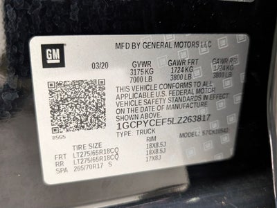 2020 Chevrolet Silverado 1500 Custom Trail Boss