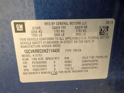 2017 Chevrolet Silverado 1500 LT LT2