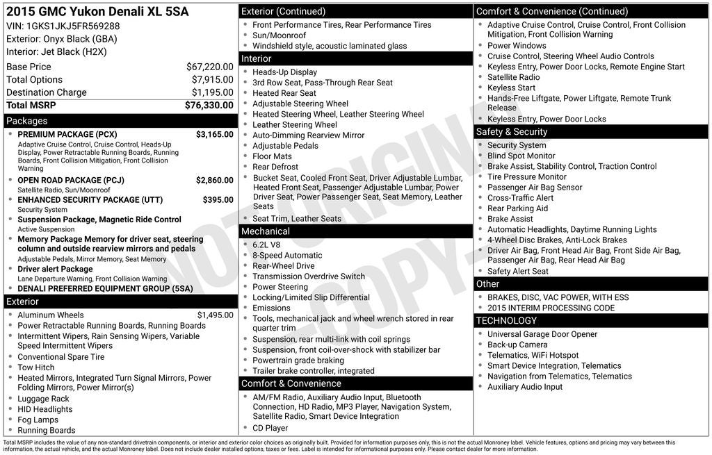 2015 GMC Yukon XL Denali