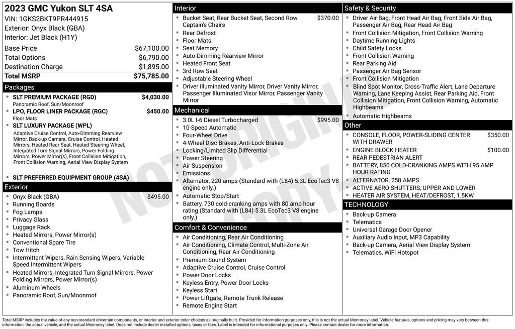 2023 GMC Yukon SLT