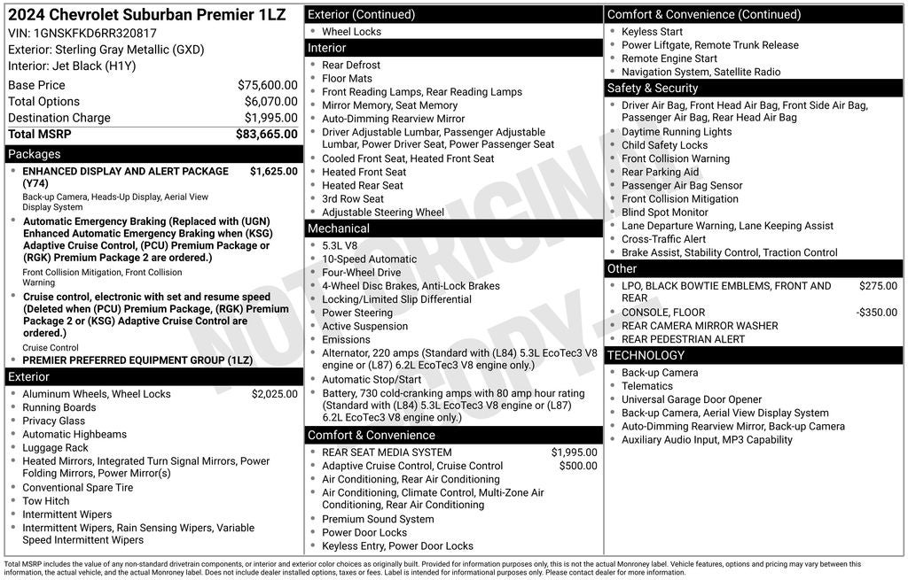 2024 Chevrolet Suburban Premier