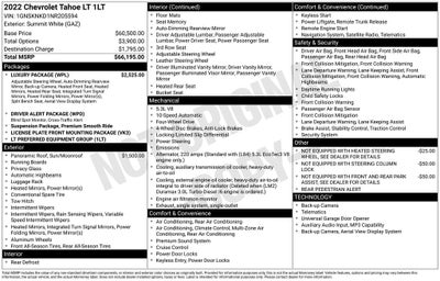 2022 Chevrolet Tahoe LT