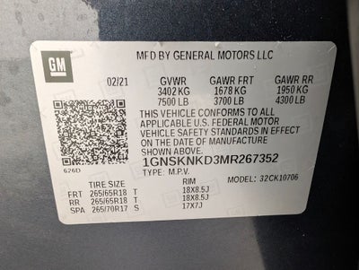 2021 Chevrolet Tahoe LT