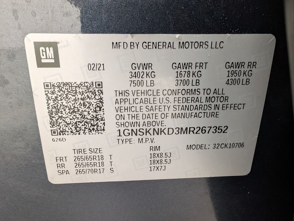 2021 Chevrolet Tahoe LT