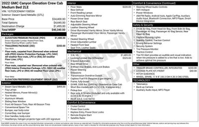 2022 GMC Canyon Elevation