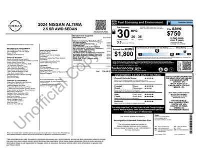 2024 Nissan Altima 2.5 SR