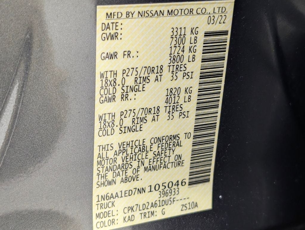 2022 Nissan Titan PRO-4X