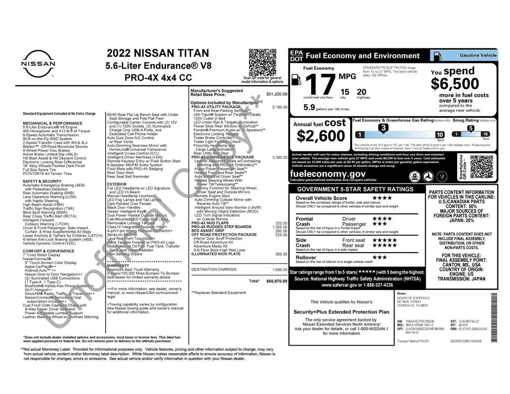 2022 Nissan Titan PRO-4X