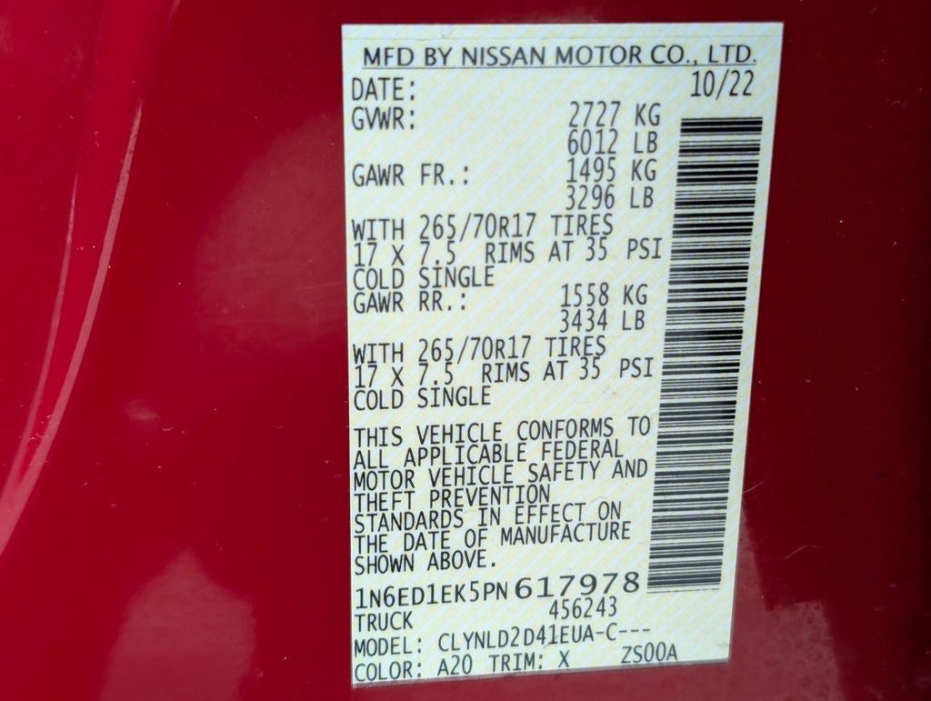 2023 Nissan Frontier PRO-4X