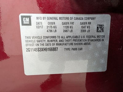 2017 Chevrolet Impala Premier 2LZ