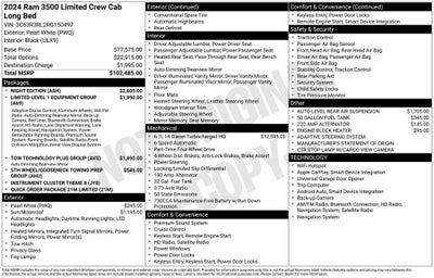 2024 RAM 3500 Limited