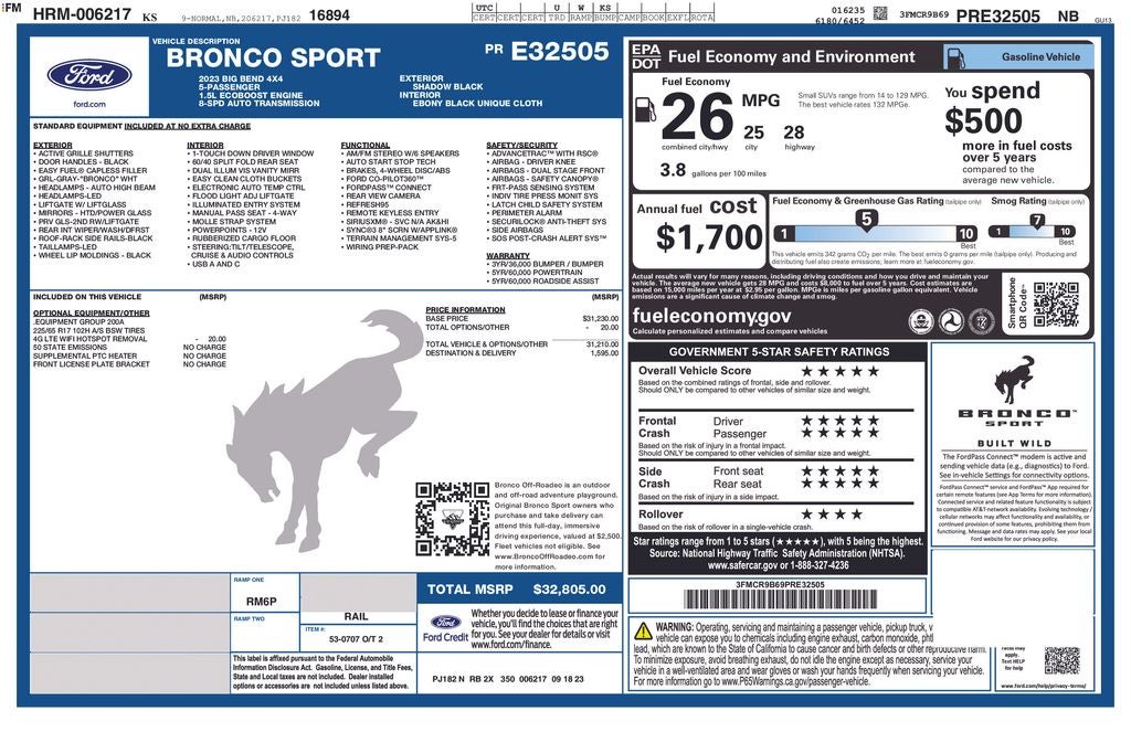 2023 Ford Bronco Sport Big Bend