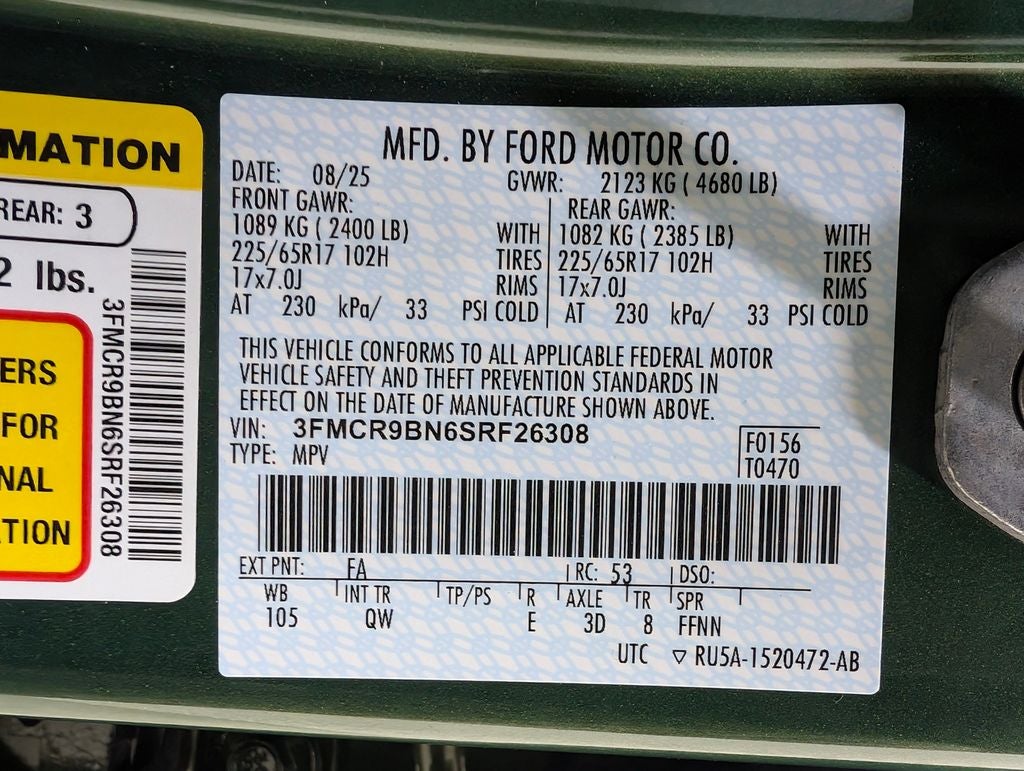 2025 Ford Bronco Sport Big Bend