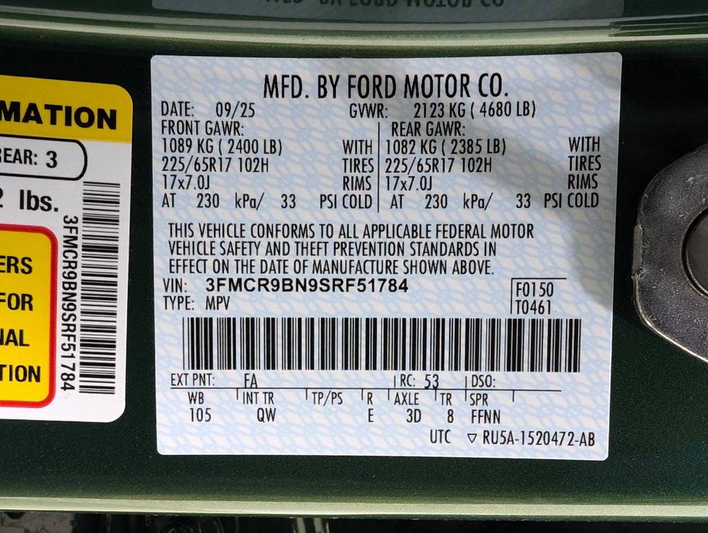 2025 Ford Bronco Sport Big Bend