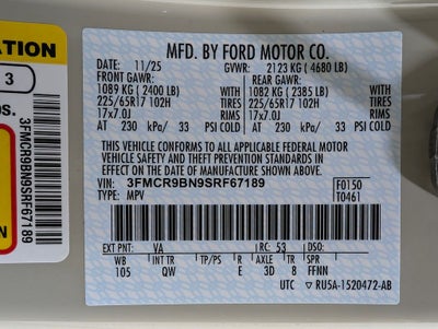 2025 Ford Bronco Sport Big Bend