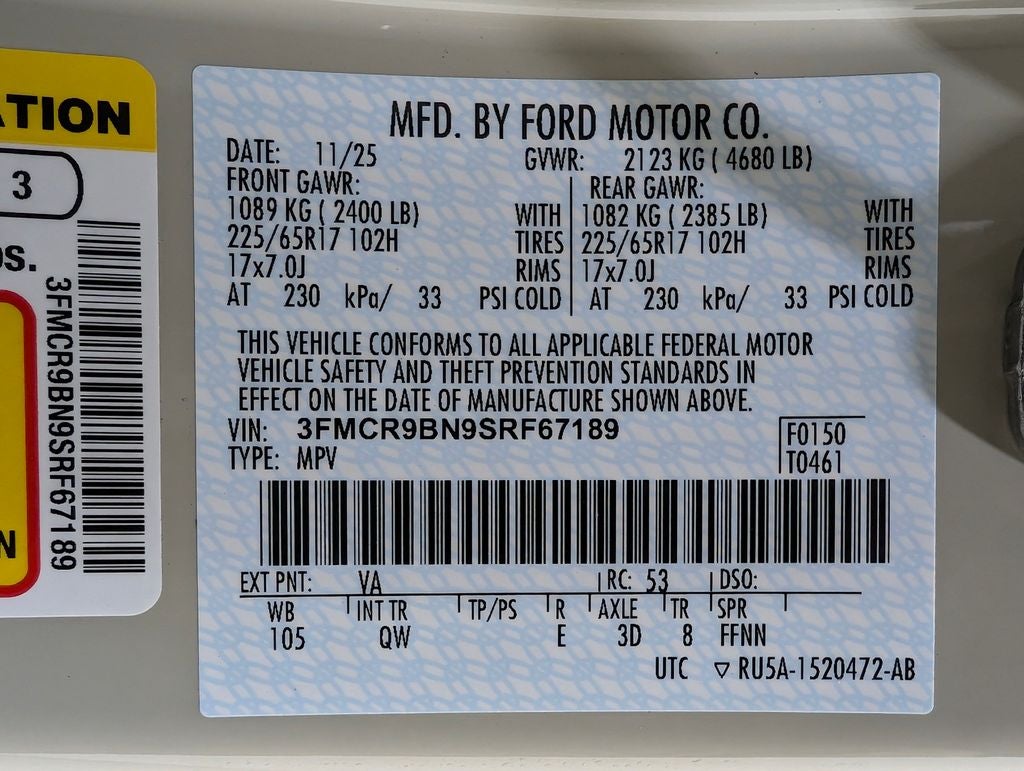 2025 Ford Bronco Sport Big Bend