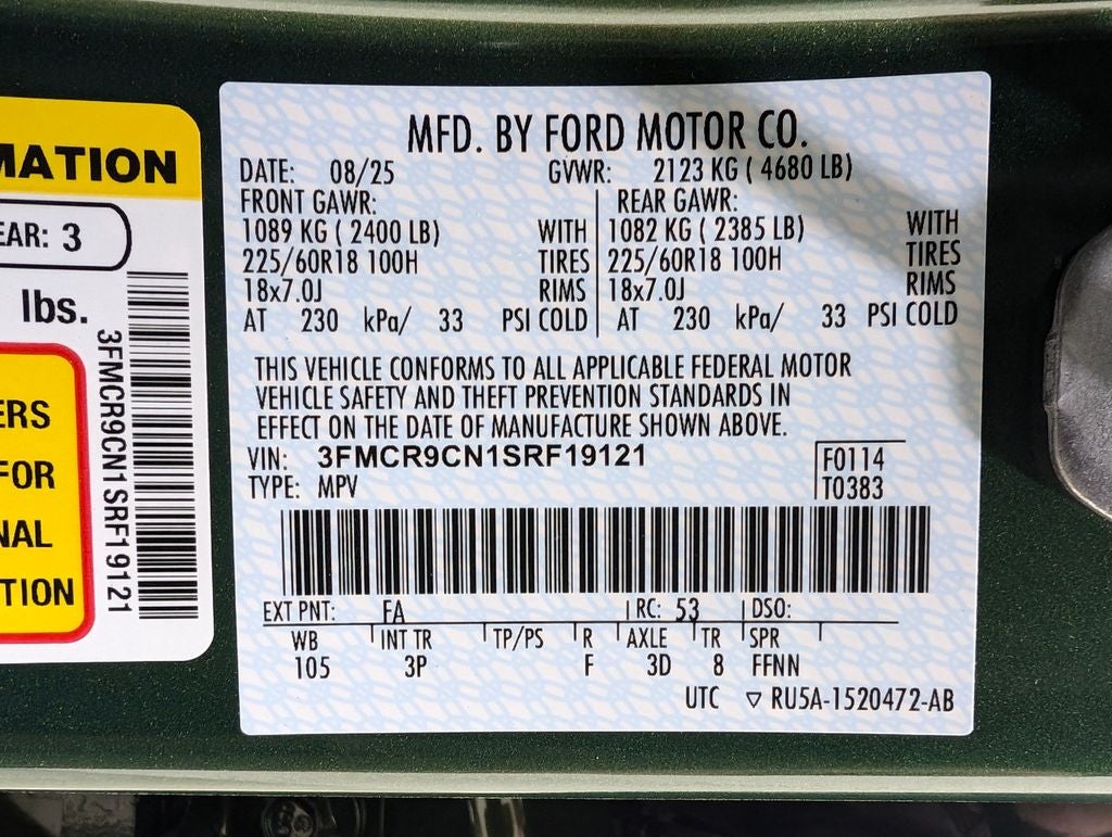 2025 Ford Bronco Sport Outer Banks