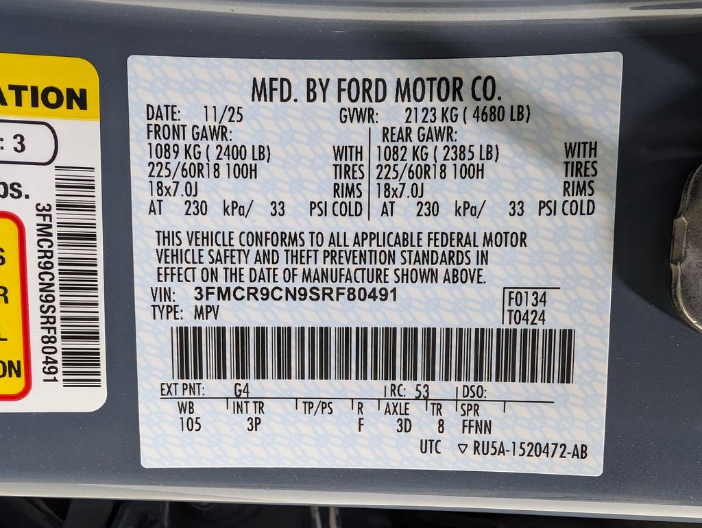 2025 Ford Bronco Sport Outer Banks