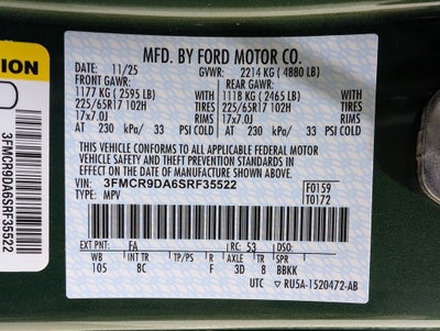 2025 Ford Bronco Sport Badlands