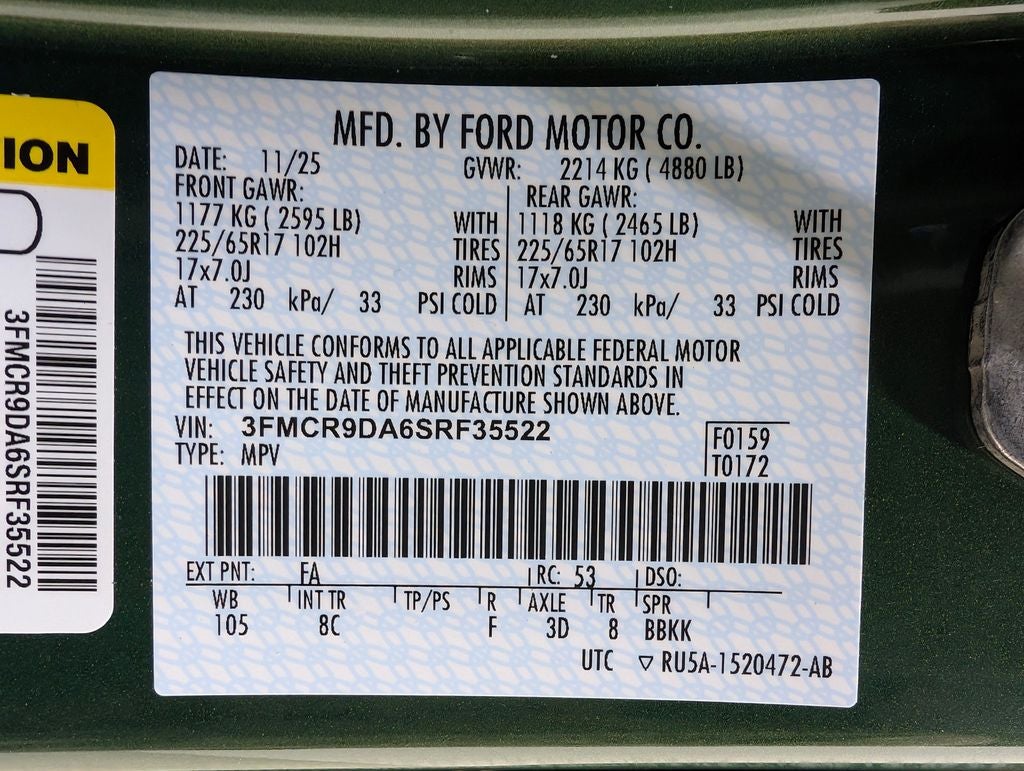 2025 Ford Bronco Sport Badlands