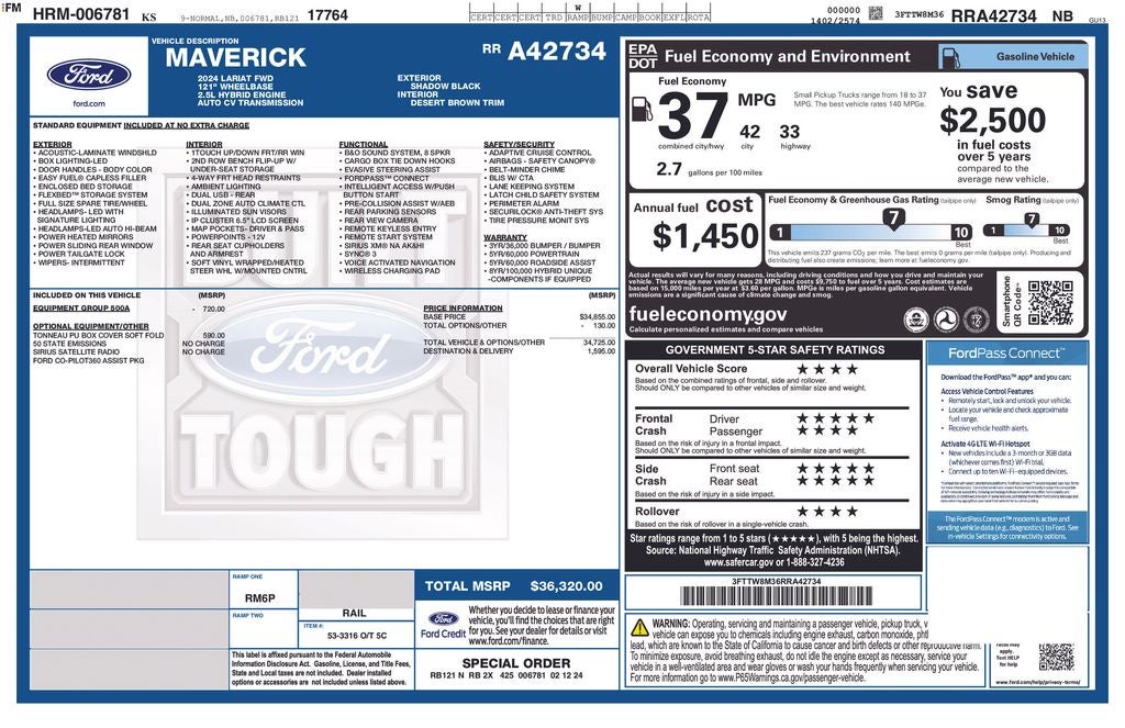2024 Ford Maverick Lariat