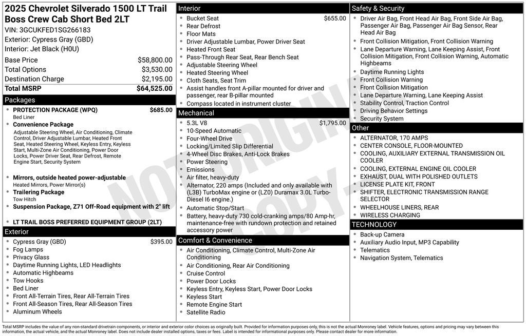 2025 Chevrolet Silverado 1500 LT Trail Boss