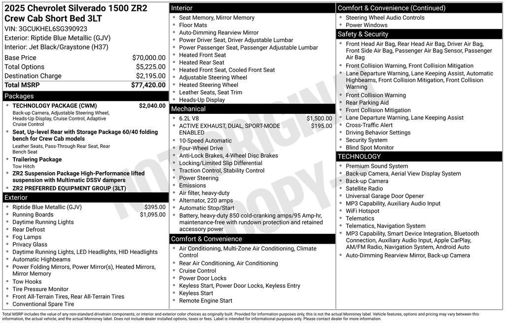 2025 Chevrolet Silverado 1500 ZR2
