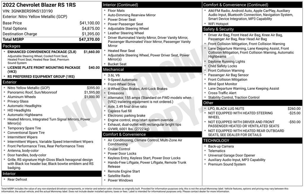 2022 Chevrolet Blazer RS