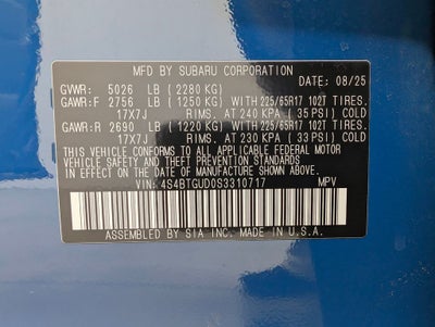 2025 Subaru Outback Wilderness