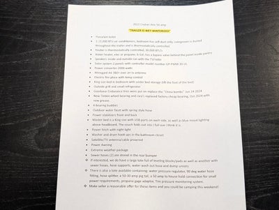 2022 Crossroads Travel Trailer Cruiser Air