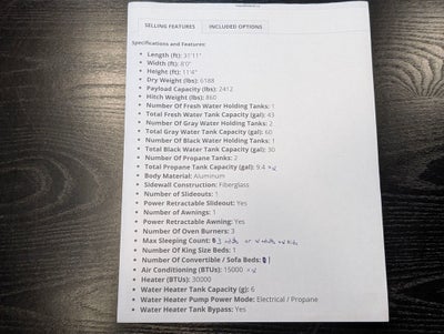 2022 Crossroads Travel Trailer Cruiser Air