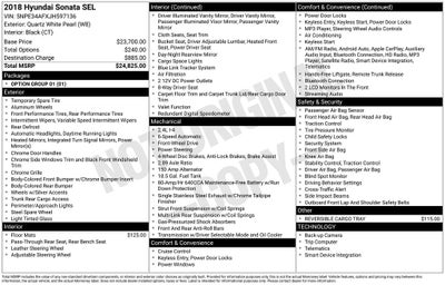 2018 Hyundai Sonata SEL