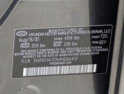 2021 Hyundai Sonata Limited