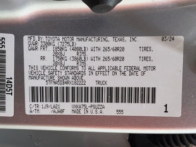 2024 Toyota Tundra Platinum