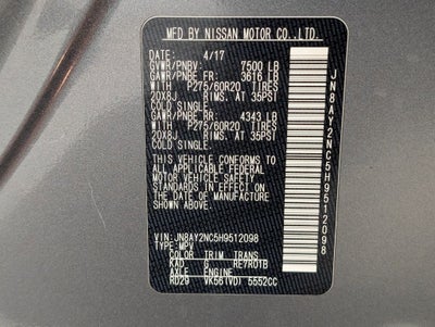 2017 Nissan Armada Platinum