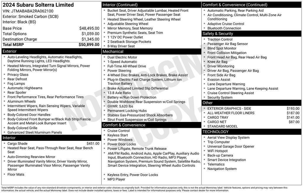 2024 Subaru Solterra Limited